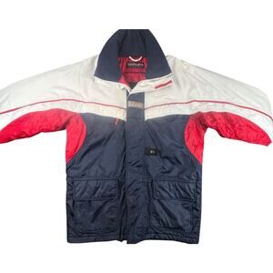 Northland Professional Insulated Colorblock Ski Jacket Small Red White Navy